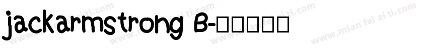 jackarmstrong B字体转换